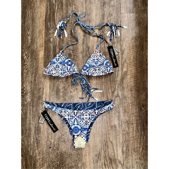 NWT Gypsy 05 Reversible Fringe Bikini Small - Picture 3 of 6
